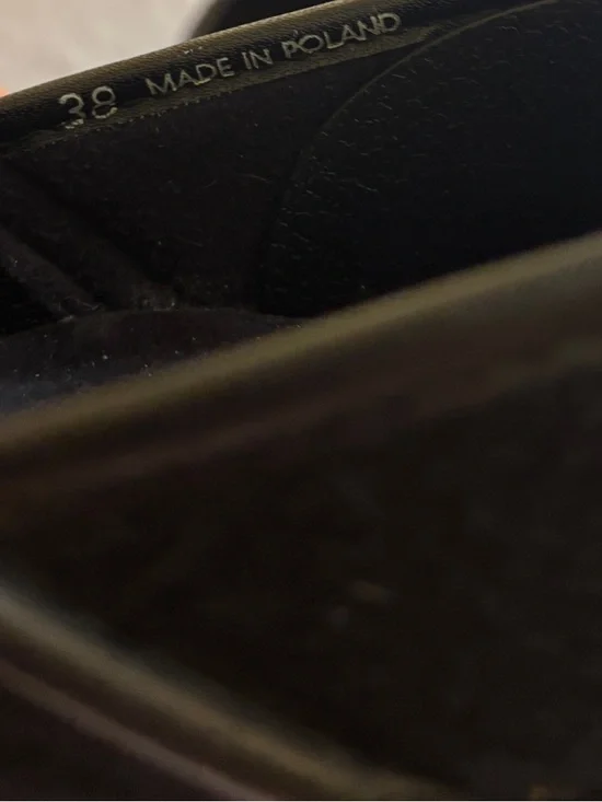 Dansko Black Wool Clogs with Yellow and Red Leaf Stitching - Picture 8 of 8